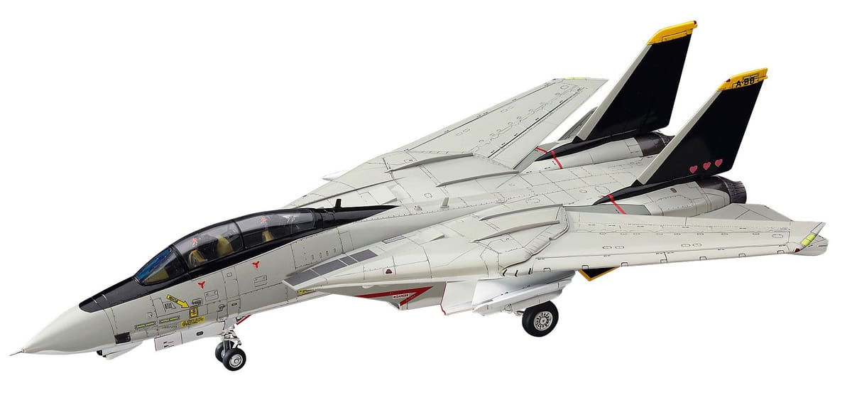 ハセガワ クリエーターワークスシリーズ エリア88 F-14A トムキャット ミッキー・サイモン 1/72スケール プラモデル 64755