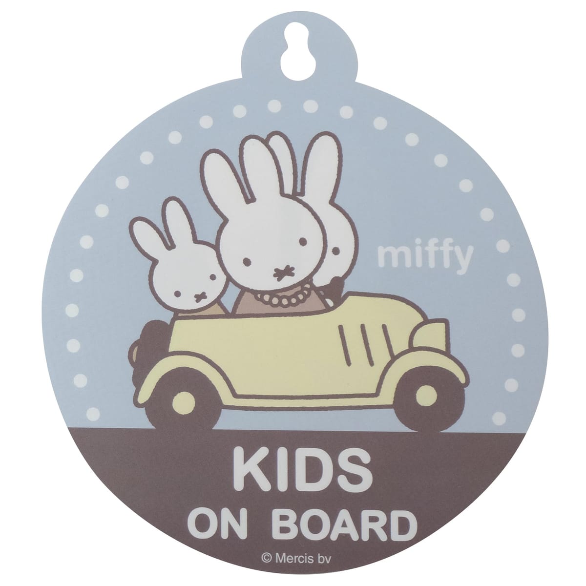 【 miffy ミッフィー 】両面カーサイン/カーサイン/車用品/カーグッズ/カー用品/両面/吸盤/ ...