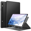 Ztotop Samsung Galaxy Tab S7 FE/S8 Plus/S7 Plus 12.4インチ用ケース 磁気裏地 スリム軽量カバー Sペンホルダー付き スタンドケース Samsung Tablet S8+/S7 FE/ S7+用 ブラック