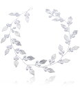 ヘッドドレス ウェディング 髪飾り リーフ パール 結婚式 成人式 卒業式 発表会 演奏会 ヘッドアクセサリー(4)