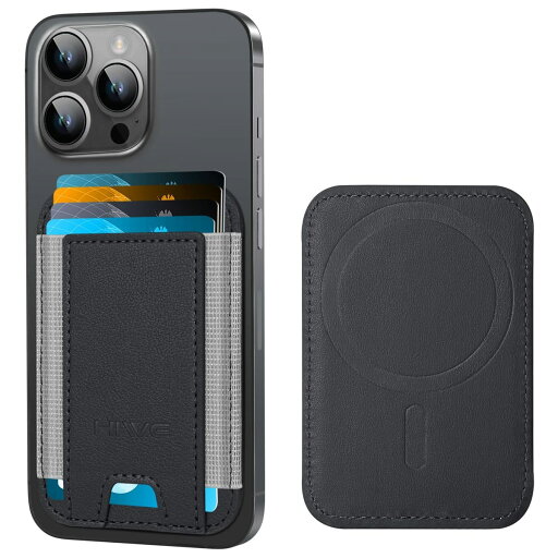 HiWe for MagSafeウォレット、iPhone15/14/13/12シリーズ用磁気カードウォレットホルダー、レザーウォレット、カード6枚収納、スリム、RFIDブロッキング。 HiWe for MagSafeウォレット、iPhone15/14/13/12シリーズ用磁気カードウォレットホルダー、レザーウォレット、カード6枚収納、スリム、RFIDブロッキング。