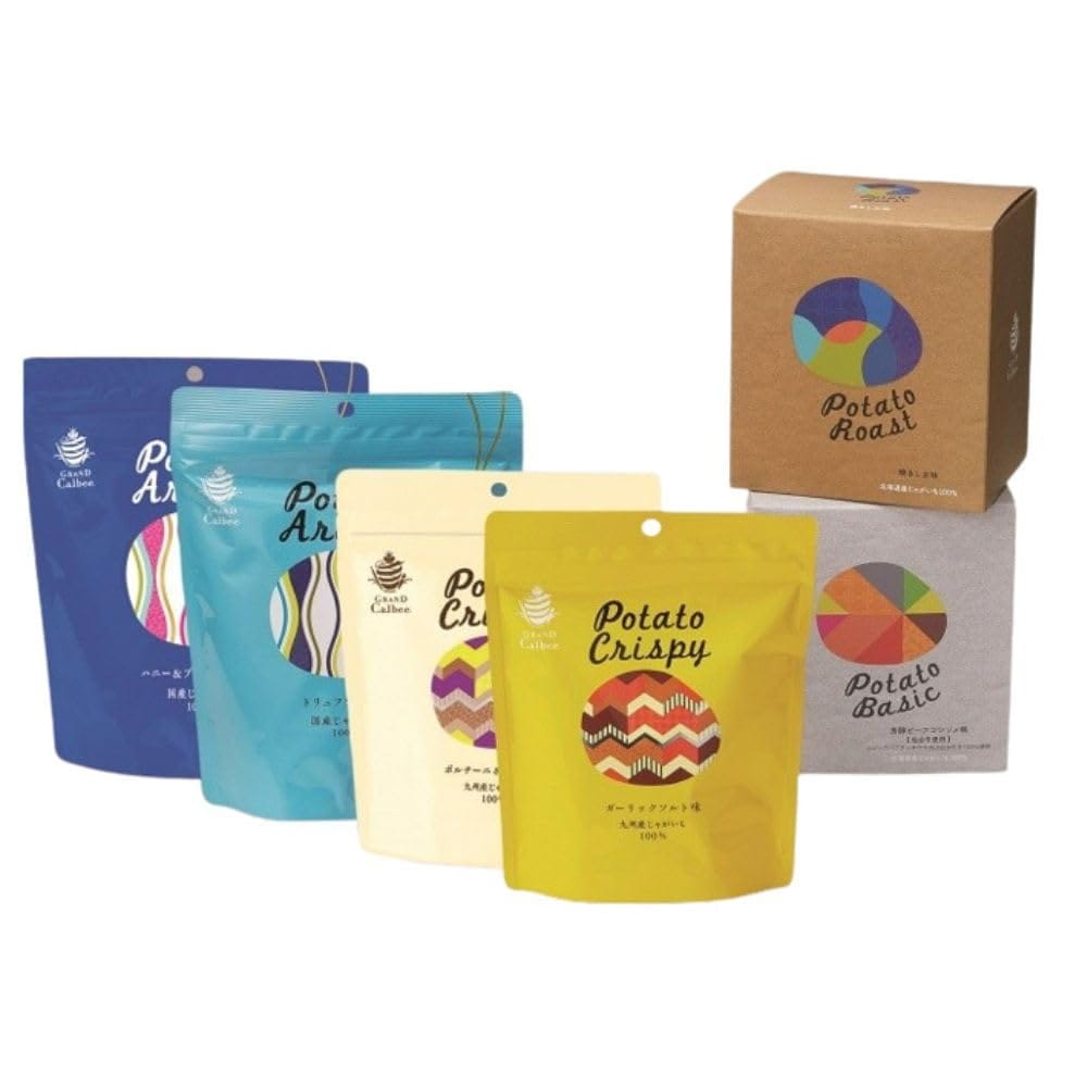 【阪急百貨店×Calbee】グランカルビー ギフトボックス 6種セット カルビー 地域限定 高級ポテトチップス 芳醇ビーフコンソメ 味わい海苔 ガーリックソルト ポルチーニ＆クリーム トリュフソルト ハニー＆ブルーチーズ
