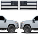 VulgrCo タクティカルエンブレム2個セット カットアウト カーマグネット カーデカール 100%米国製 車 トラック SUV 左 右 (50星アメリカ国旗...