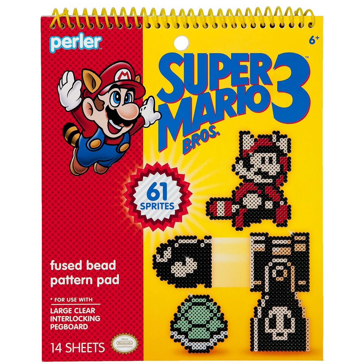 Perler Super Mario Bros. 3 Fused Bead Pattern Pad-super Mario Bros. 3