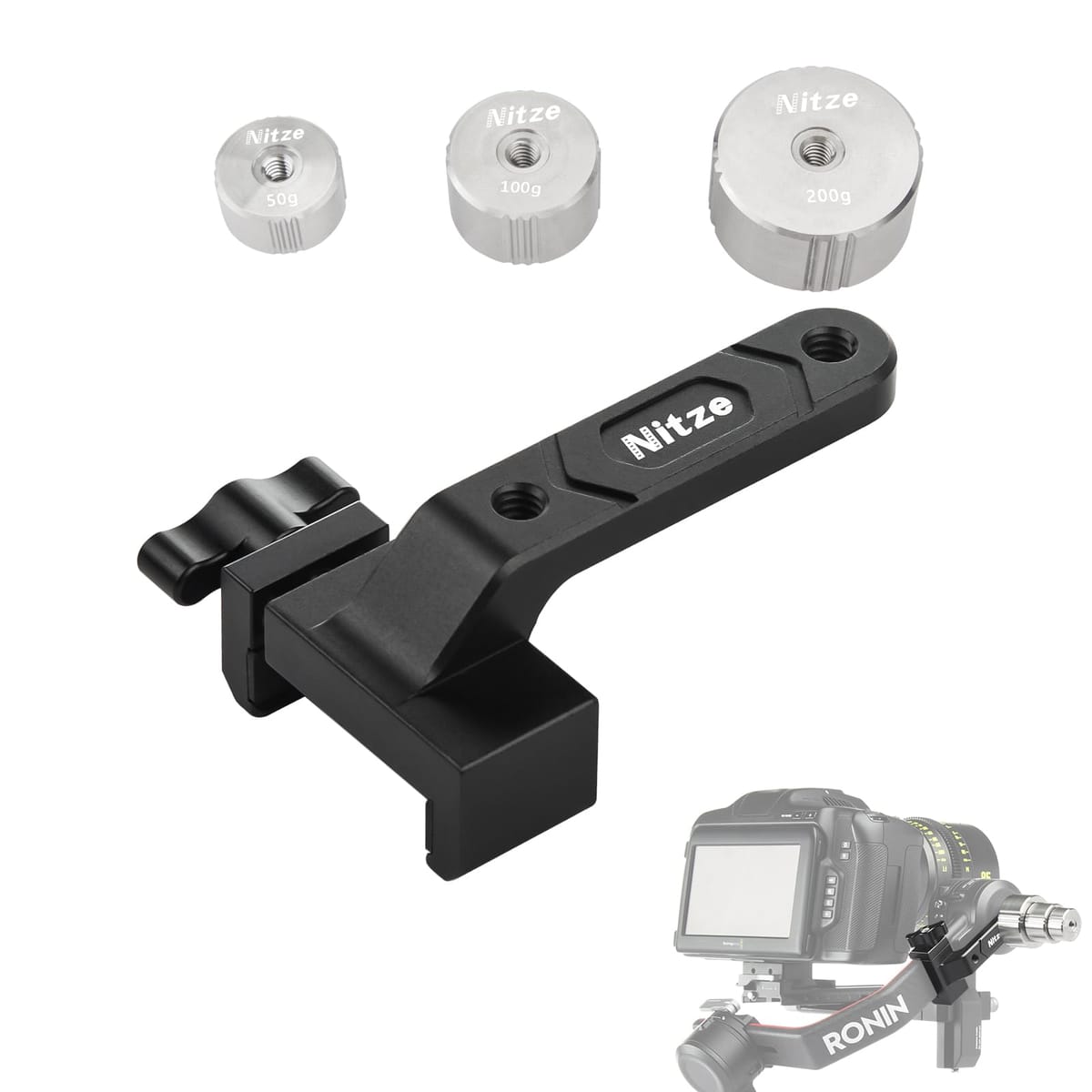 Nitze カウンターウェイトキット DJI RS2 / RS3 / RS3 Pro用 - T-DR01B