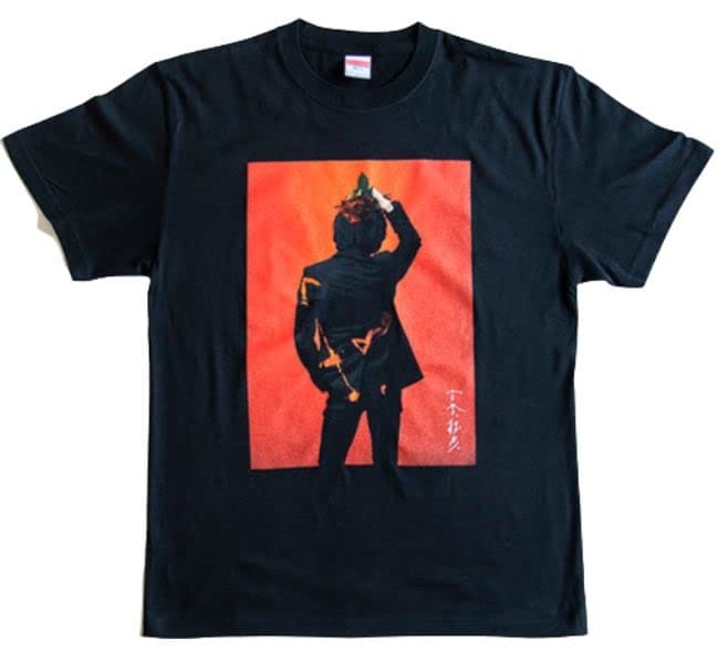 宮本浩次（エレファントカシマシ） 宮本、独歩。公式グッズ PHOTO Tシャツ「黒」 (XL)