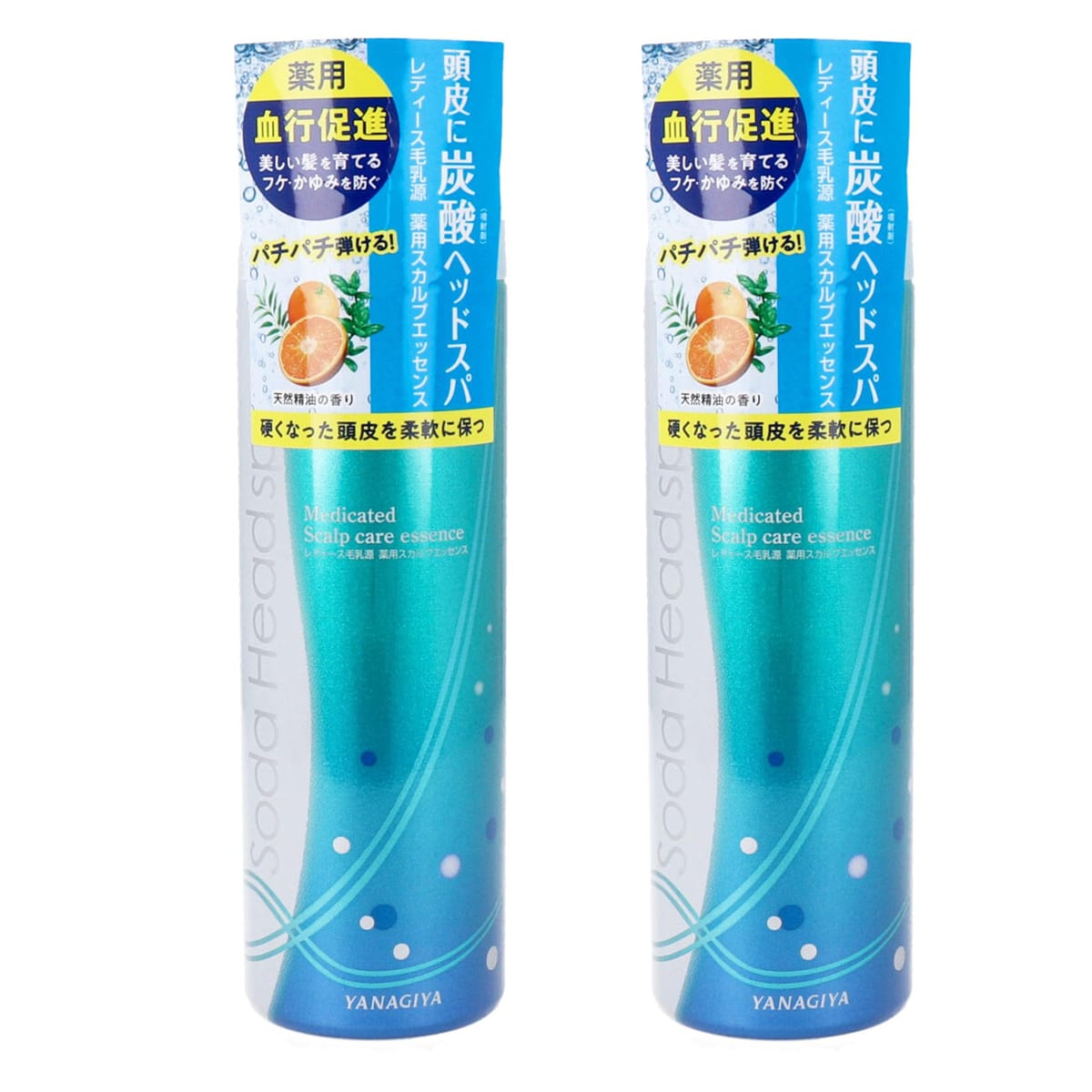 洗い流さないタイプ レディース毛乳源 薬用スカルプエッセンス 頭皮用美容液 柳屋本店 炭酸ヘッドスパ レディース頭皮ケア 130g×2本セット