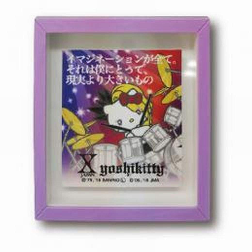 X JAPAN YOSHIKI yoshikitty（ヨシキティ）2018 名言額縁型バッジ ドラム