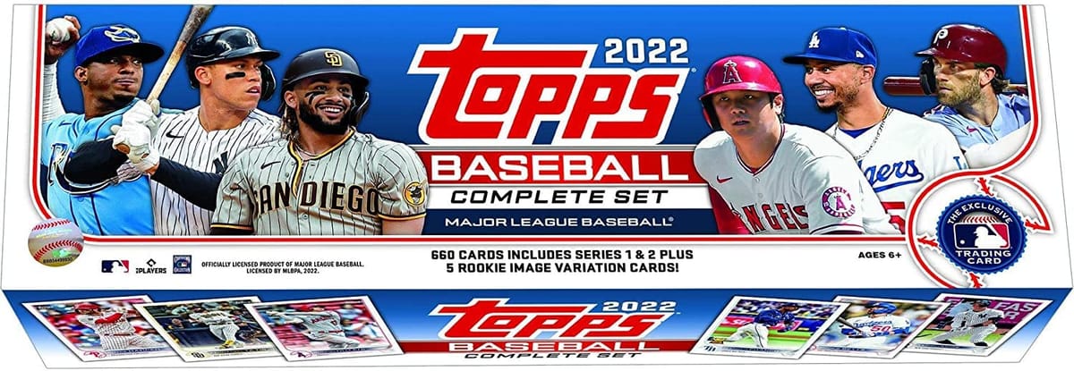 MLB 2022 Topps Baseball Complete Factory Set Box (Retail Blue) gbvX x[X{[ Rv[g t@Ng[ Zbg {bNX (e[ u[)