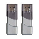 PNY 128GB ターボアタッチ 3 USB 3.0 フラッシュドライブ、2パック(2)