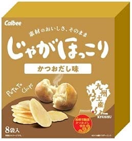 カルビー鹿児島工場オリジナル じゃがほっこり かつおだし味（18g×8袋入）のサムネイル