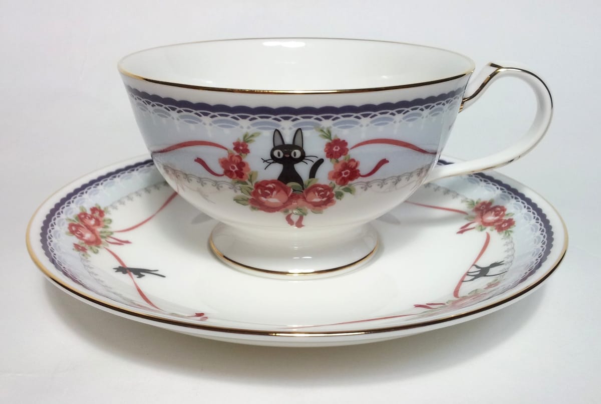 Noritake ノリタケ カップ & ソーサー ( コーヒー ティー 兼用) 190cc 魔女の宅急便 ブルー ボーンチャイナ MJ97221/H-613L