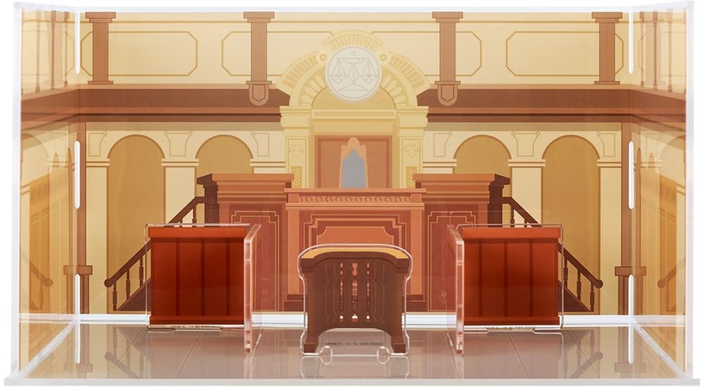 逆転裁判 アクリルジオラマ背景 法廷