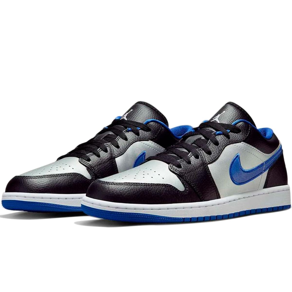 [ナイキ] エア ジョーダン 1 ロー AIR JORDAN 1 LOW ブラック/ゲームロイヤル/メタリックプラチナム/ホワイト 553558-007