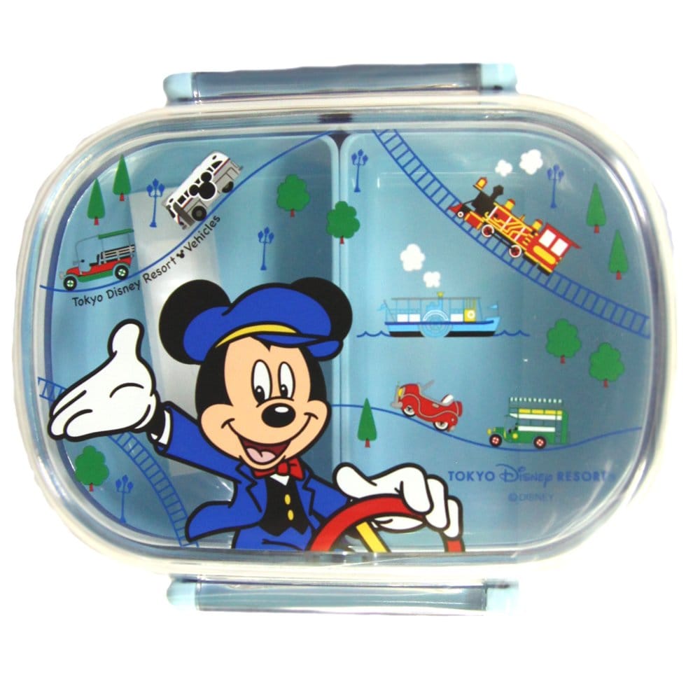 DRT ミッキー ランチボックス お弁当箱 弁当箱 ミッキーマウス 乗り物柄 ( 東京 ディズニーリゾート限定 グッズ ディズニー お土産 )のサムネイル