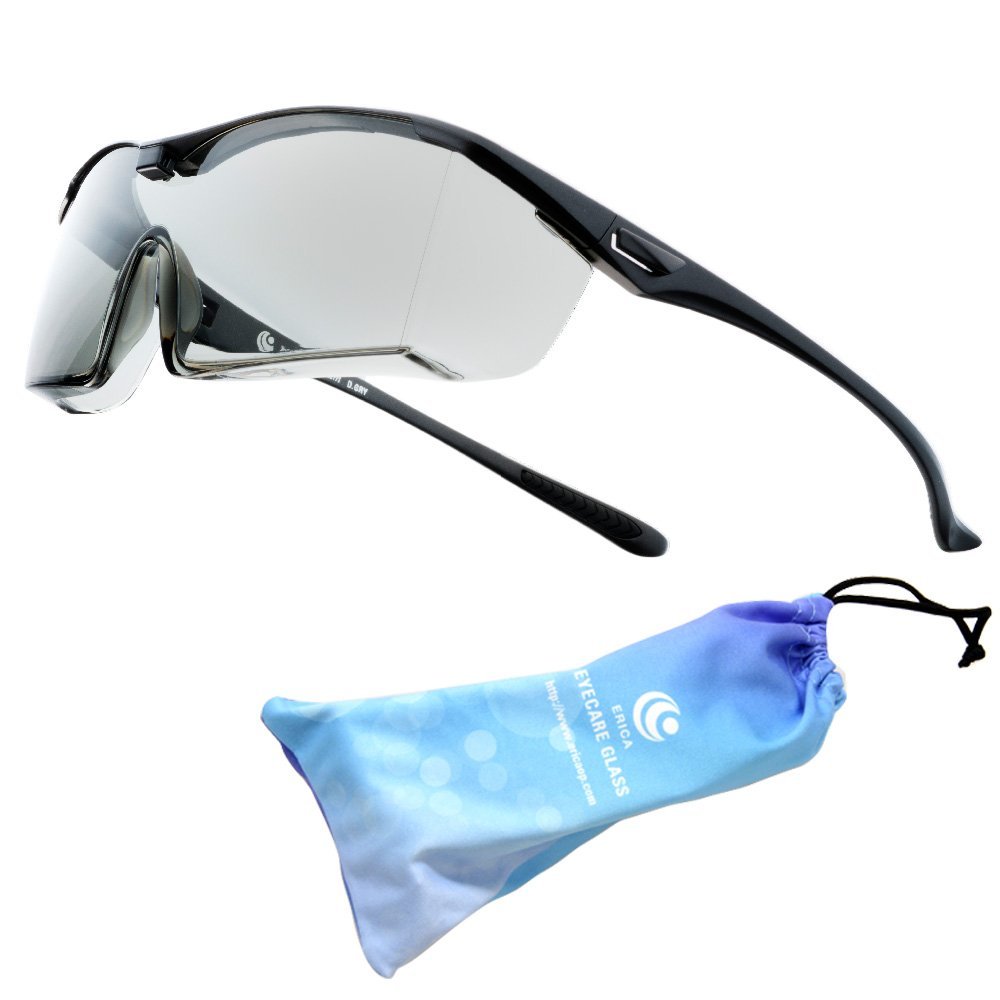 [エリカ オプチカル] オーバーグラス サングラス オーバーサングラス ダークグレー/ピュアグレー