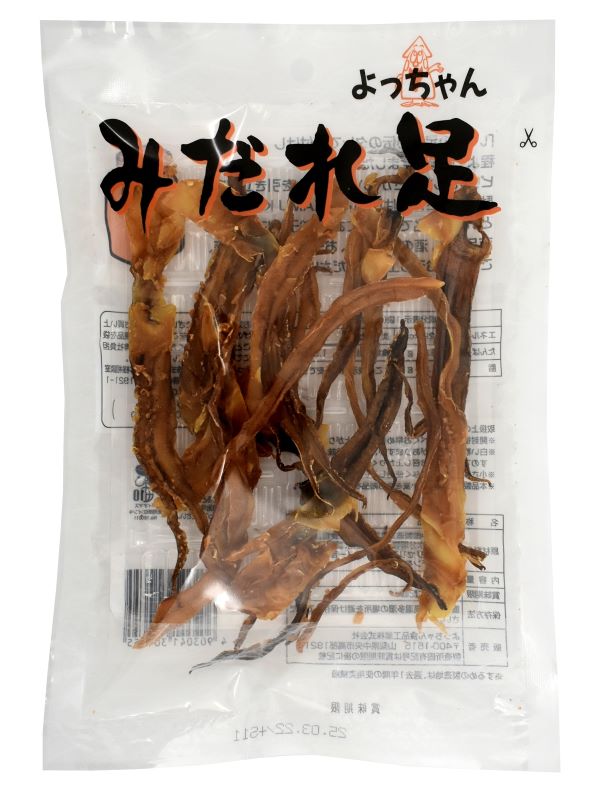 【よっちゃん食品】37gみだれ足×10袋　送料無料 おつまみ 珍味 駄菓子 おやつ お酒のおとも※沖縄お届け不可