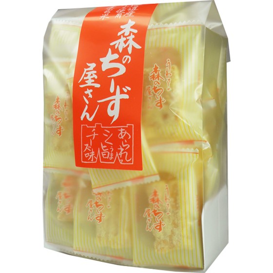 楽天おつまみと駄菓子の店 families-c【森白製菓】森のチーズ屋さんあられ 55g ×12袋　送料無料 おかき せんべい おつまみ 珍味 駄菓子 おやつ お酒のおとも 宴会 パーティー 忘年会 納会 個包装 ※沖縄・離島お届け不可