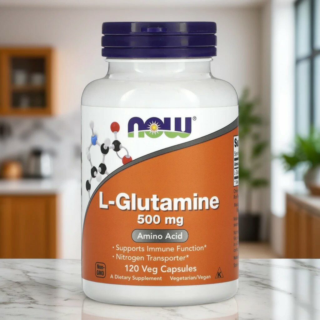 NOW Foods ナウフーズ L-グルタミン 500mg カプセル 120