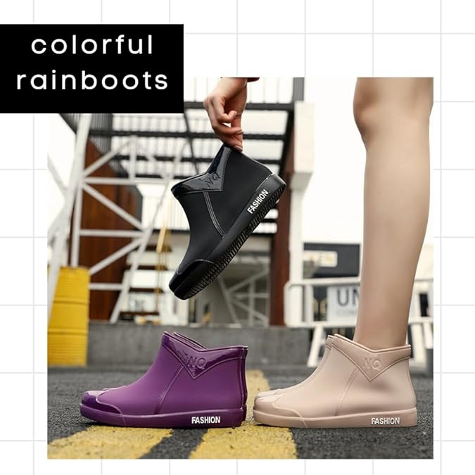 [ALVEIN] レインブーツ 防水 滑り止め レディース 雨靴 ショートブーツ 雨の日 通勤 通学 梅雨対策 カ..