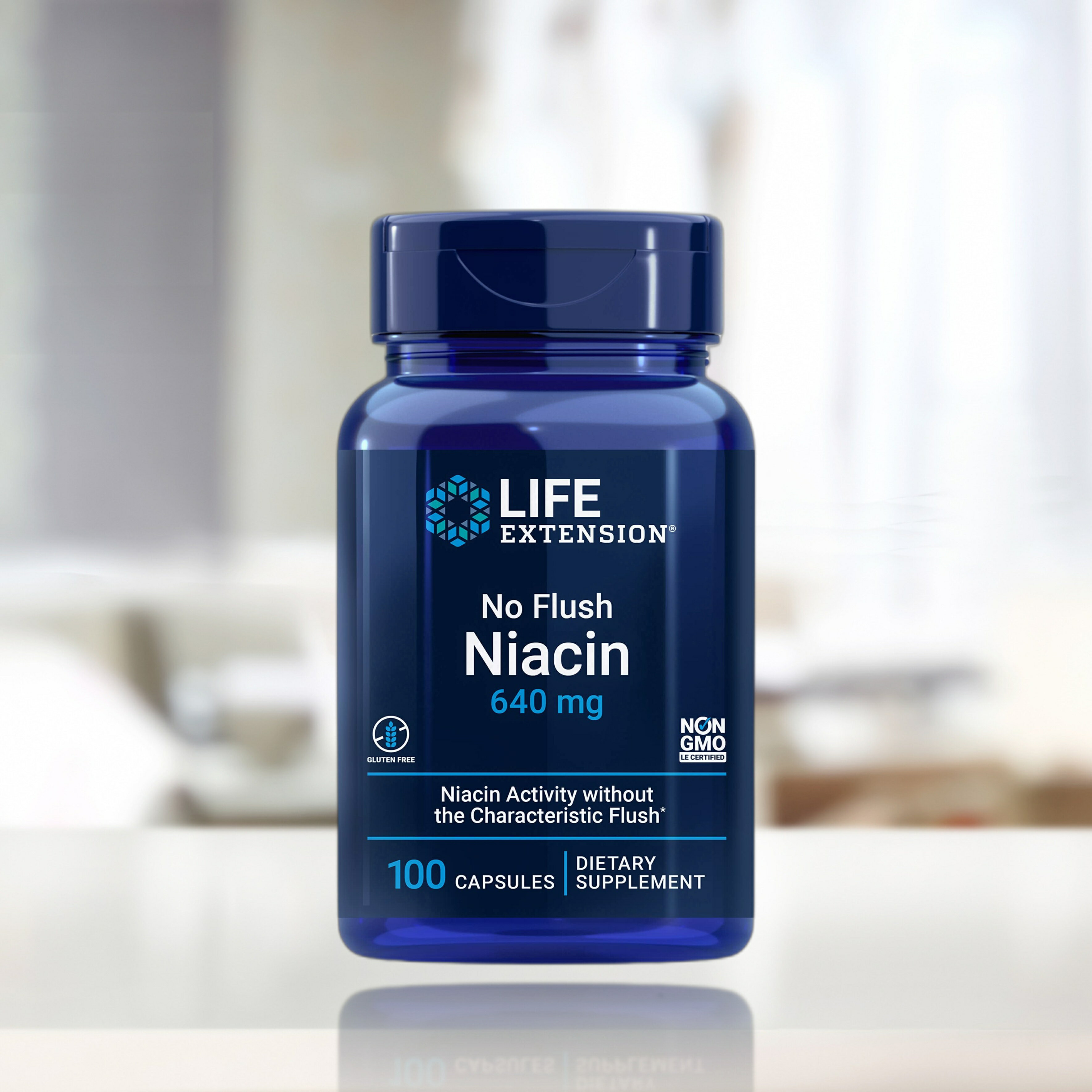 Life Extension ノンフラッシュナイアシン 640mg 100粒 海外直送品のサムネイル