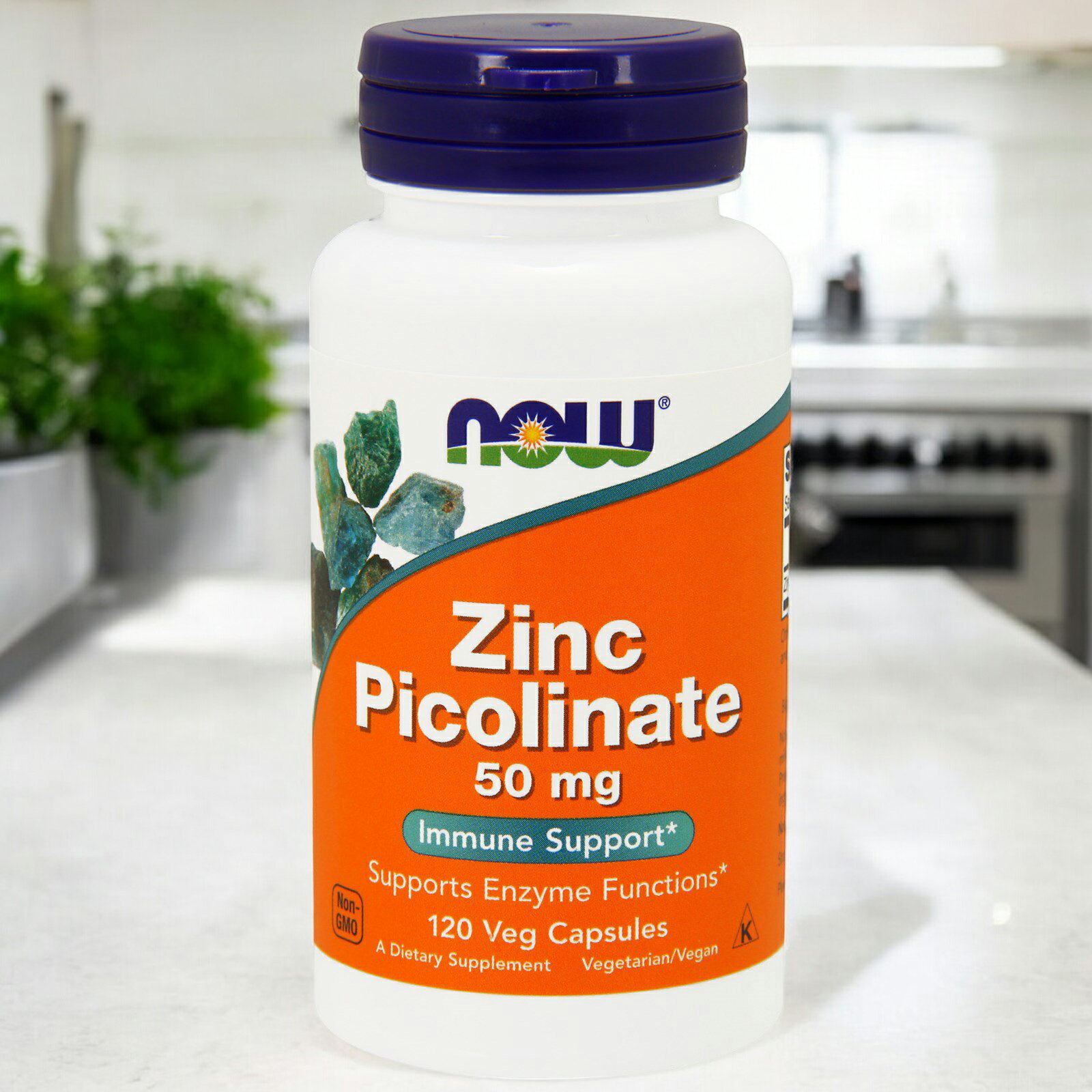 ピコリン酸亜鉛（50mg）120錠 ベジカプセル NOW Foods(ナウフーズ) 亜鉛