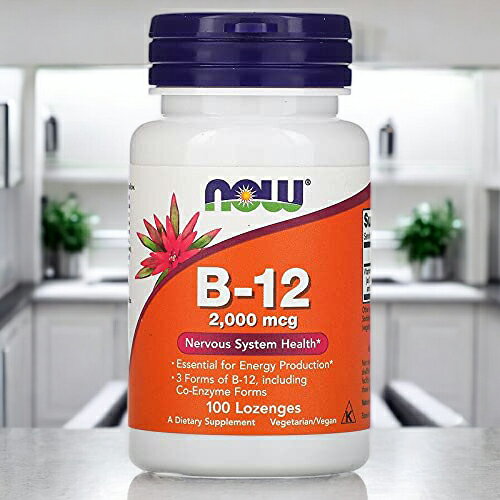 NOW Foods ビタミンB12 2000mcg トローチ 100 lzngs [並行輸入品]