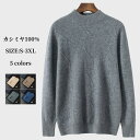 カシミヤ100% プルオーバーセーター ハーフ ハイネック ウール ニット 長袖 メンズセーター カジュアル カシミヤ セーター sweater ハーフタートル...