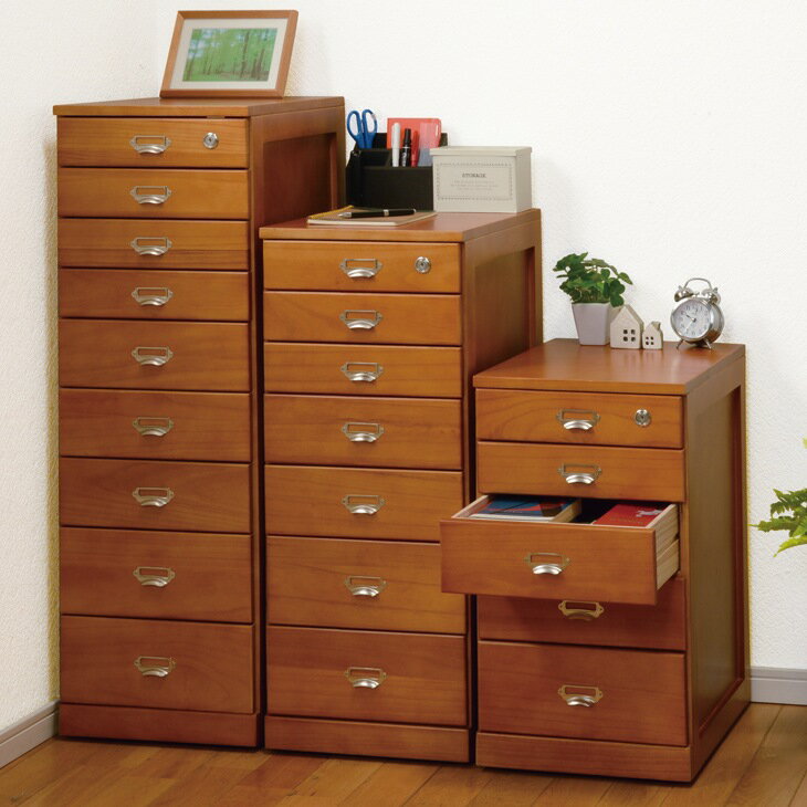 天然木書類整理チェスト B4 5段