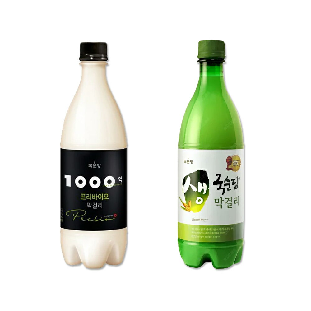 【冷蔵発送】クッスンダン2種飲み比べ2本SET！クッスンダン 生マッコリ 750ml【1本】+クッスンダン1000億バイオティクスプリミアム【1..