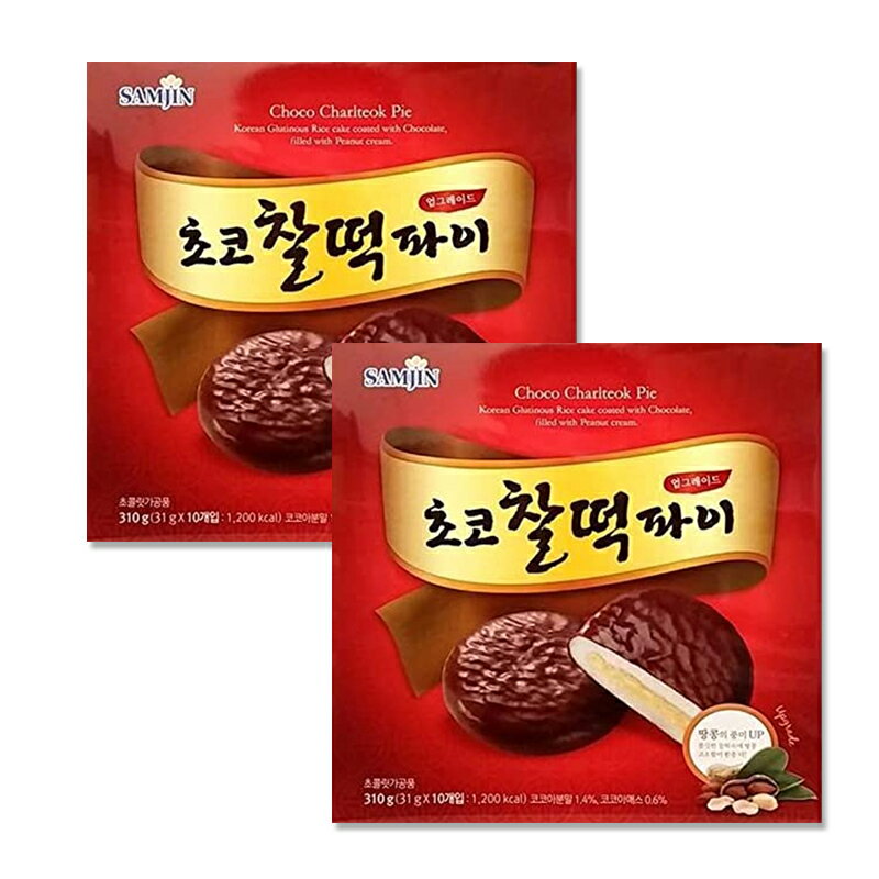 （SAMJIN) もちチョコパイ10個入310g*韓国食品　韓国スイーツ　/韓国チョコ　/　韓国お土産/　韓国お菓子/　韓国料理