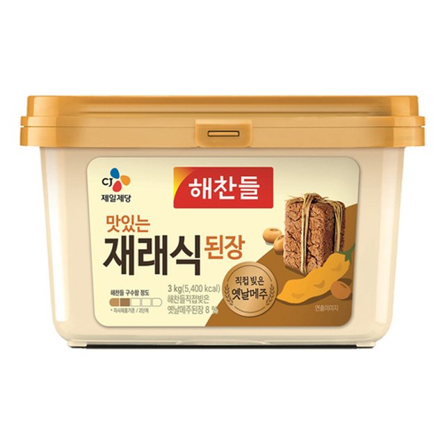 ヘチャンドル 味噌 3kg【1個】韓国味噌/ テンジャン デンジャン /韓国食材/調味料/韓国ソース/韓国味噌/在来式味噌/味噌汁韓国料理/韓国食材/調味料/韓国ソース/韓国味噌/在来式味噌/味噌汁