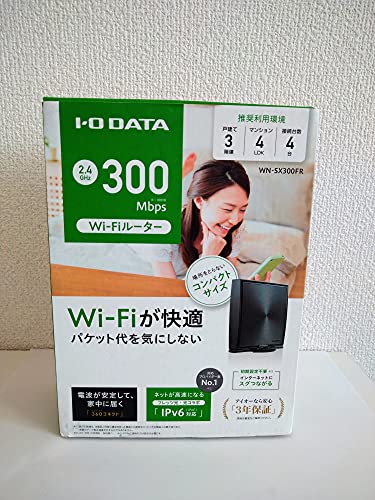 IODATA WN-SX300FR 360ͥб300Mbps() Wi-Fi롼