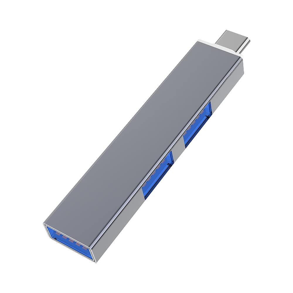 Glvaner USB]A/Type-C to USB3.0nu 3in1~jUSBnu OTGA_v^[ `x5Gbps Rs[^ macbook windows Ή USBg e[N ݑΖ } y ^ѕ֗ (Type-C, Gray)