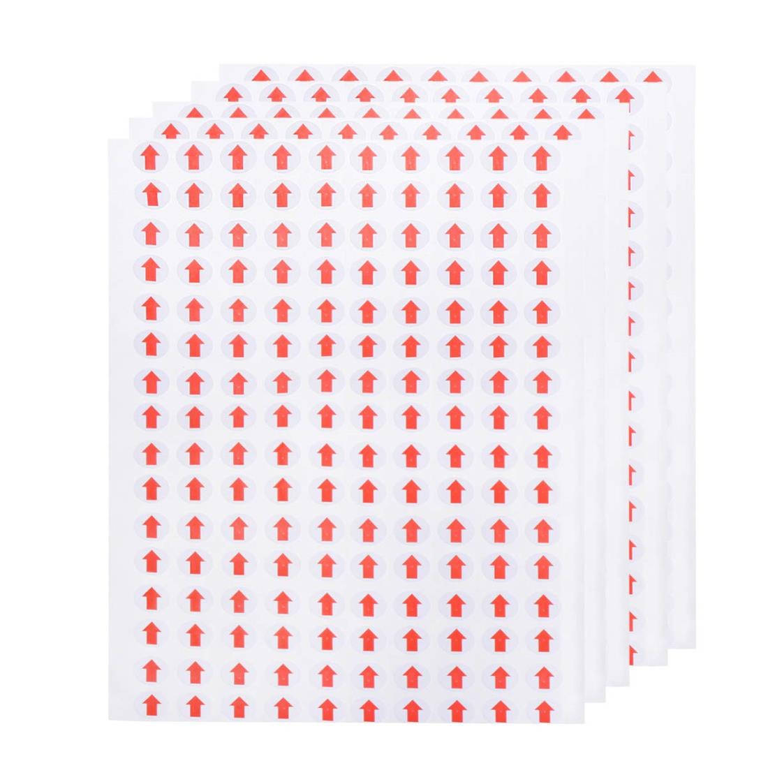 赤い矢印 検品 シール 欠陥指標 ステッカー 矢印 不良品 品質 ラベル 端数 検品済 検品メモ 丸い 20セット 3200枚 1 x 1cm