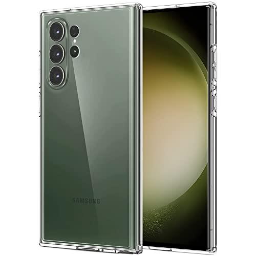 Galaxy S23 Ultra 5G ケース【ZXZone】ギャラクシー S23 ウルトラ SC-52D SCG20 ケース ソフト クリア ストラップホール付 耐衝撃 薄型 軽量 透明 カバー TPU ケース （クリア） (Galaxy S23 Ultra)