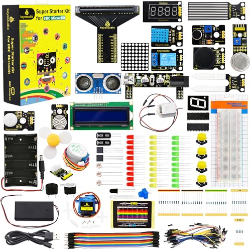 KEYESTUDIO Microbit V2 V1.5 STEMwKp̃X[p[X^[^[Lbg| MicroFbit{[hȂ