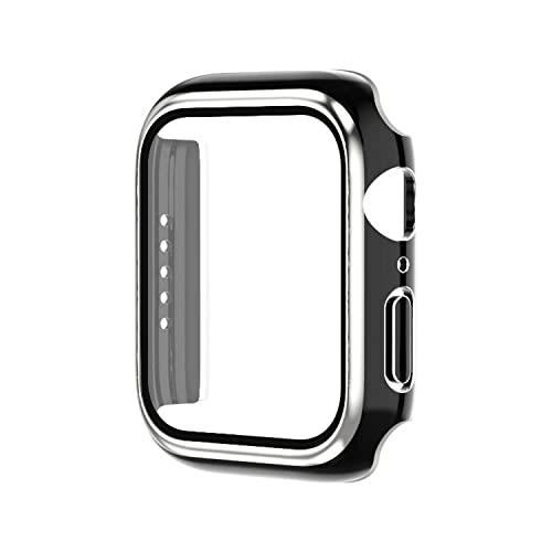 【2023強化版】AMAPC for Apple Watch ケース Apple Watch Series 6/SE/5/4 44mm 用 ケース 一体型 apple watch 用 カバー アップルウォッチ ケース 全面保護 耐久性 傷防止 Apple Watch 6/SE/5/4 44mm対応 日本旭硝子材 二重構造 apple watch 用カバー アップルウォッチ ケ