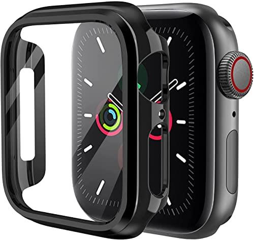 【2023強化版】AMAPC for Apple Watch ケース Apple Watch Series 6/SE/5/4 44mm 用 ケース 一体型 apple watch 用 カバー アップルウォッチ ケース 全面保護 耐久性 傷防止 Apple Watch 6/SE/5/4 44mm対応 日本旭硝子材 二重構造 apple watch 用カバー アップルウォッチ ケ