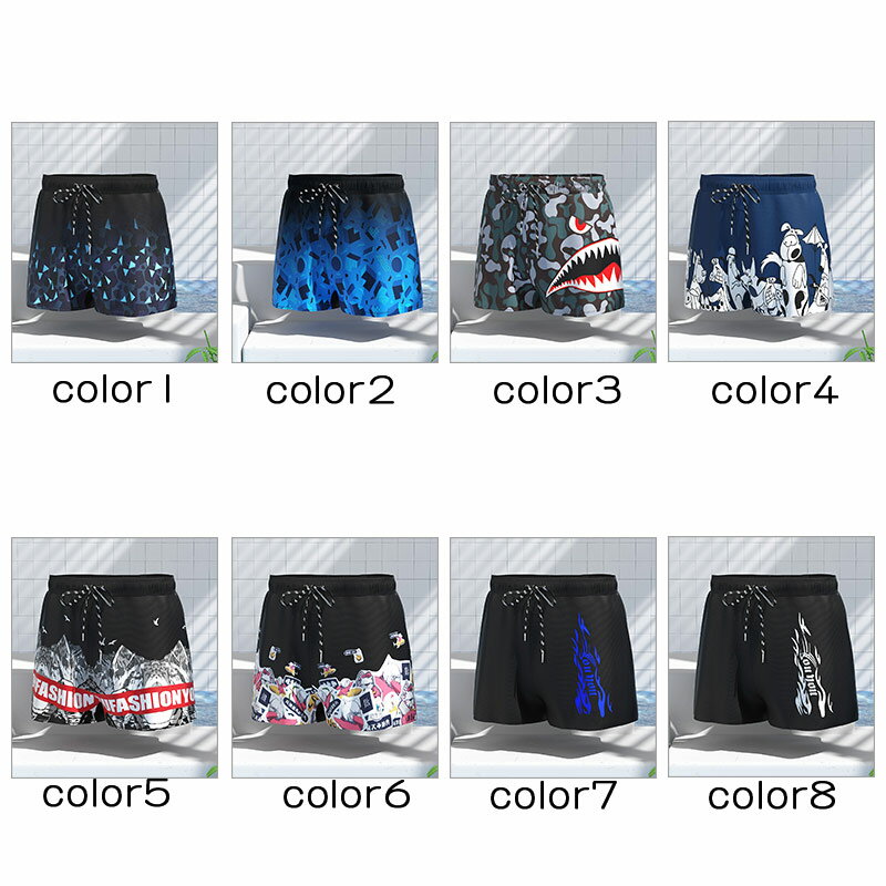 水着 メンズ 海パン 水泳パンツ 速乾 練習用 競泳 柄 裏地パンツ付き フィットネス スイムウェア インナーパンツ ボードショーツ 短パン 夏 スポーツ サーフパンツ おしゃれ 送料無料