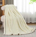 ブランケット Blanket 毛布 シングル 柔らかいふわふわ 軽量 洗える 大判 マイクロファイバー厚手 吸湿発熱 静電気防止 ひざ掛け 秋冬用 防寒 オールシーズン 掛け毛布ホワイト 100x15