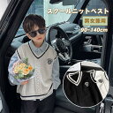 子供 スクールベスト スクールセーター ニットベスト 女の子 男の子 春秋冬 カジュアル 上着 無地 Vネック 小学生 通学 制服 普段着 入学式 卒業式 入学準備