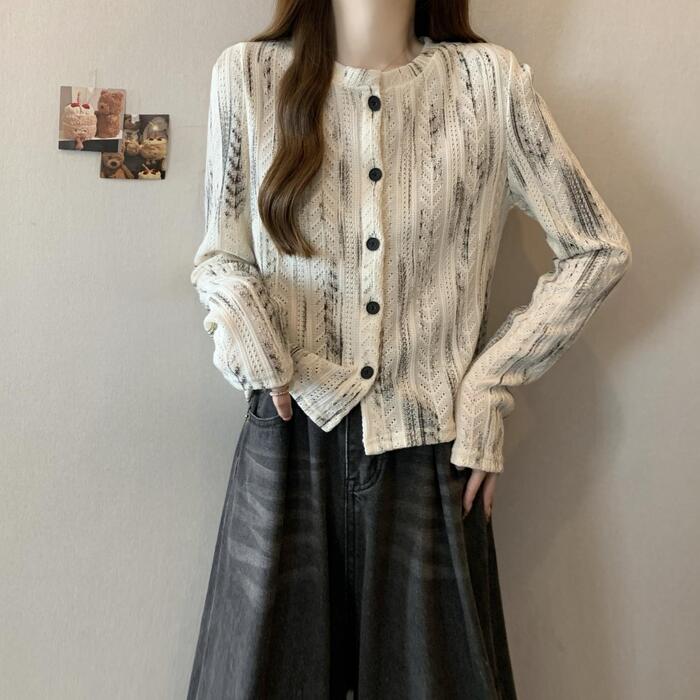 トップス カーディガン カットソー ニット プルオーバー セーター 羽織り エレガント レディース 大人 可愛い きれいめ カジュアル フェミニン 長袖 シンプル おしゃれ 通勤 オフィス ブラック 黒 ベージュ 春 秋 冬 20代 30代 40代 50代