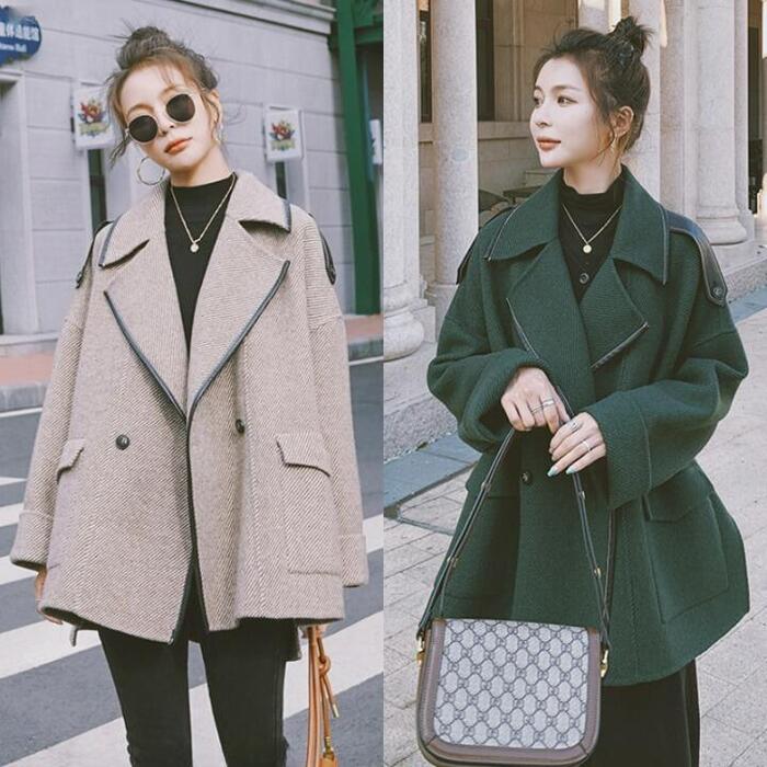 アウター コート ジャケット チェスターコート トラッド ミリタリー 中綿 レディース エレガント きれいめ カジュアル 長袖 大人 可愛い フェミニン ショート丈 おしゃれ 体型カバー 韓国 グリーン 緑 ベージュ 春 秋 冬 20代 30代 40代 50代