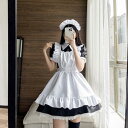 コスプレ 仮装 メイド 服 ゴスロリ 萌え 衣装 仮装 女装 フリル ロリータ かわいい カチューシャ 付き セットウェイトレス カフェ イベント 学園祭 余興 宴会