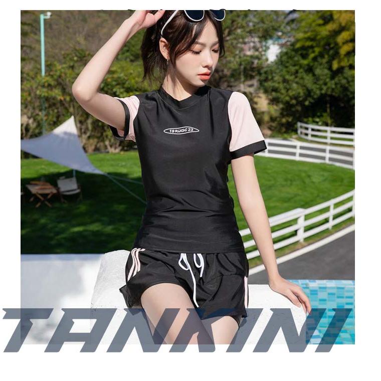 女の子 水着 スポーツ 韓国 露出控えめ 運動 スポーティー フィットネス オールインワン 高校生 レディース 水着流行り 胸パッド付き スカート UVカッド