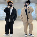 キッズダンス衣装 セットアップ パンツスーツ ジャケット パンツセット 男の子 上下セット ストリート 子供服 ヒップホップ ダンスウェア ジャズダンス 演出服