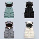 中綿コート キッズ 冬服 女の子 男の子 中綿 ベストコートノースリーブ袖無し 中綿ジャケット ジャケット パーカー ジャンパー 子ども服 暖かい 入園 通園