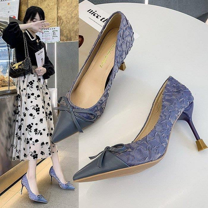 ハイヒール ポインテッドトゥ シューズ レディース 春夏 ピンヒール 美脚 履きやすい 痛くない 靴 レディースシューズ オシャレ 通勤 ..