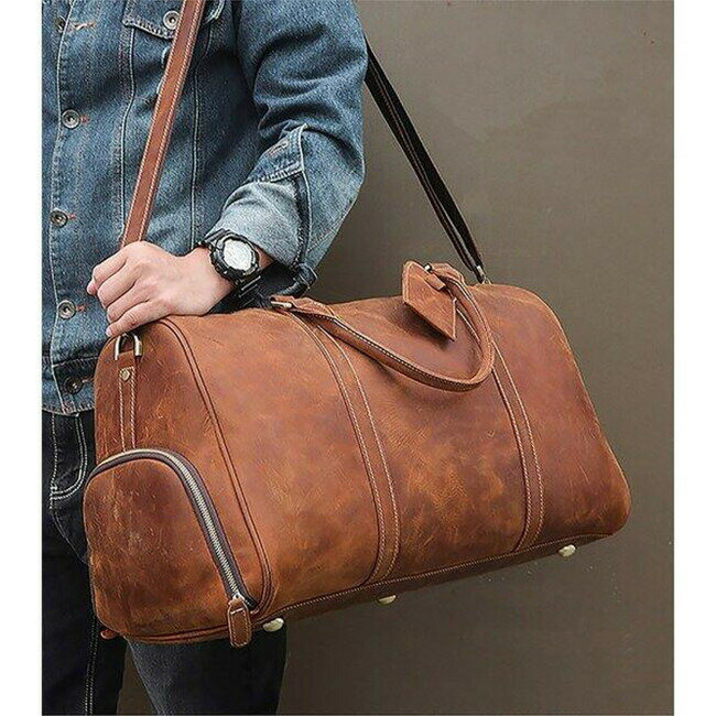 帰省 大容量 出張 牛革 旅行 ボストンバッグ メンズ 2泊 靴ポケット付き 旅行鞄 手提げバッグ トラベルバッグ 本革 厚手レザー